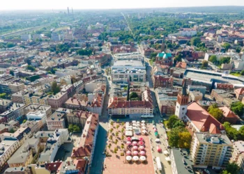 Bytom z drona, rynek