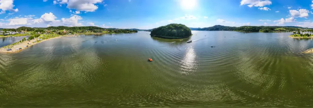 Jezioro Rożnowskie zdjęcie 360 panorama