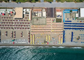 Savona z drona plaża