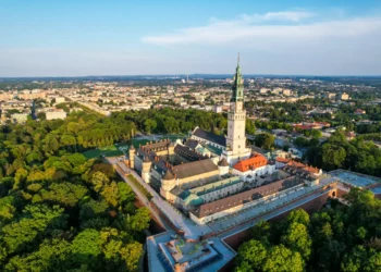 Klasztor Jasna Góra z drona