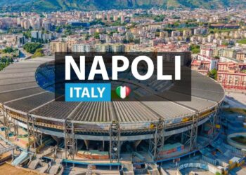 stadion napoli z drona