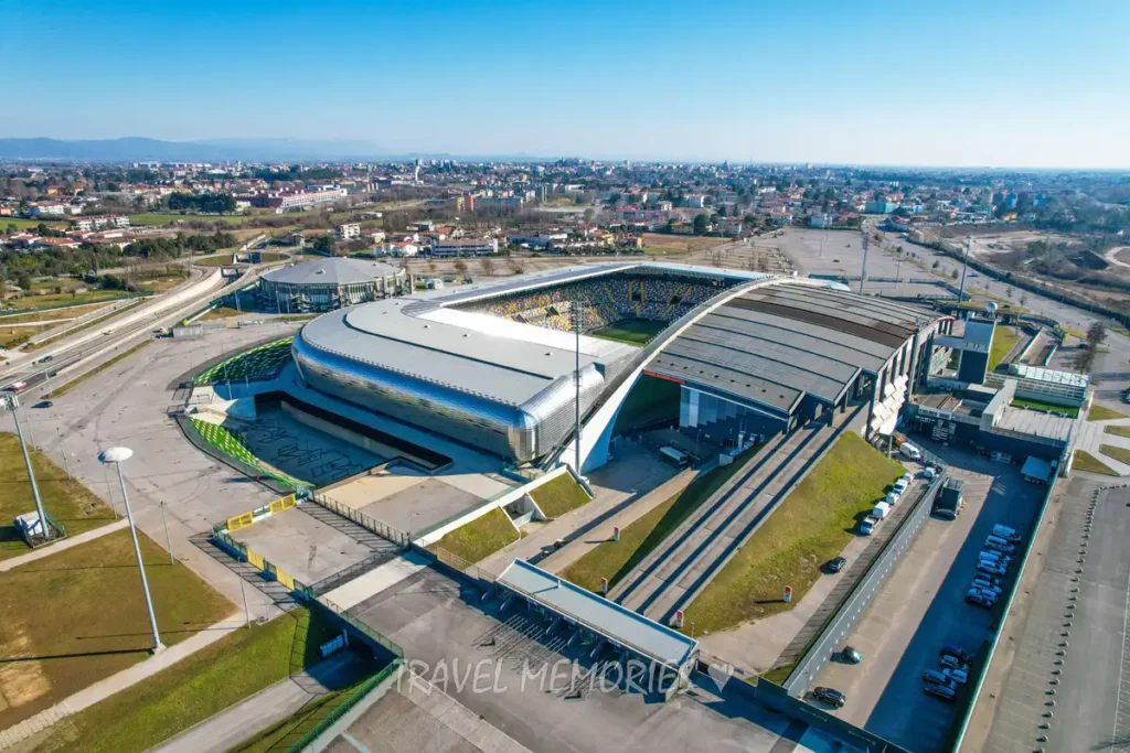 Udinese Calcio stadion z drona