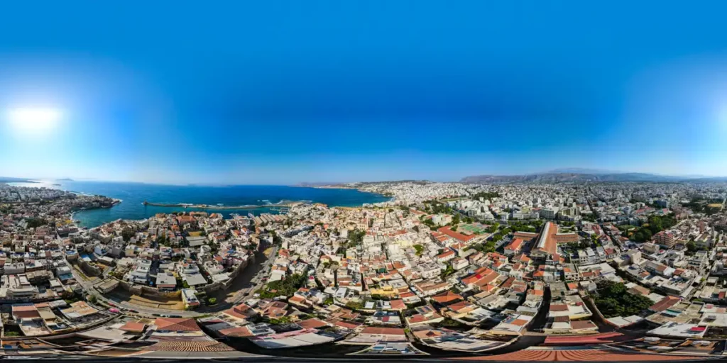 Chania, Kreta, zdjęcie panoramy 360