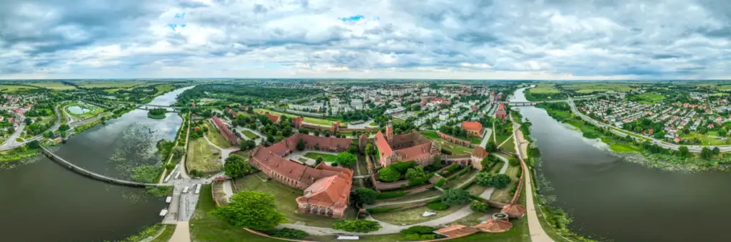Zamek Malbork panorama 360