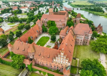 Zamek Malbork z drona
