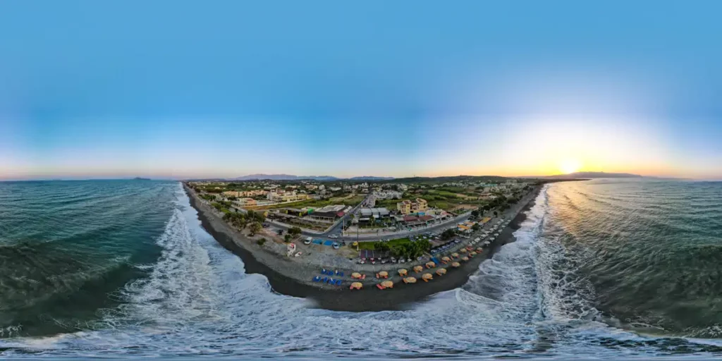 Maleme panorama 360 z drona