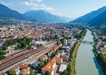 Rzeka Adyga, Trydent, Włochy