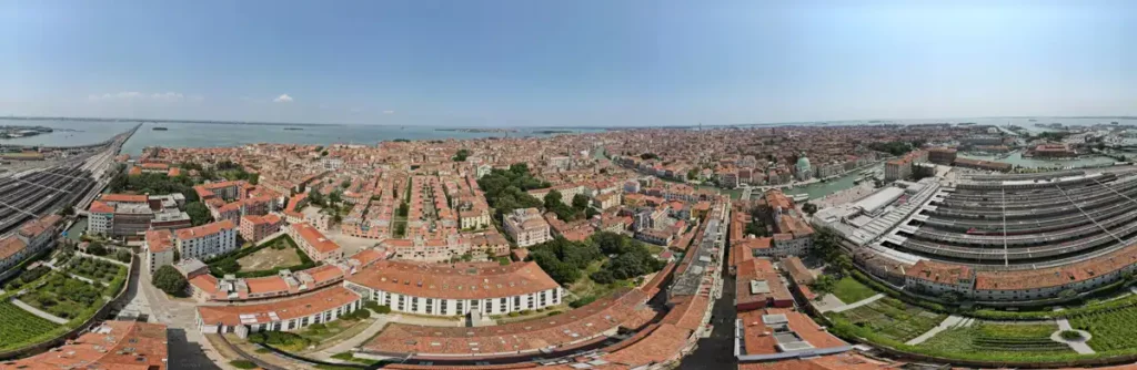 Wenecja zdjęcie 360 panorama, dworzec kolejowy