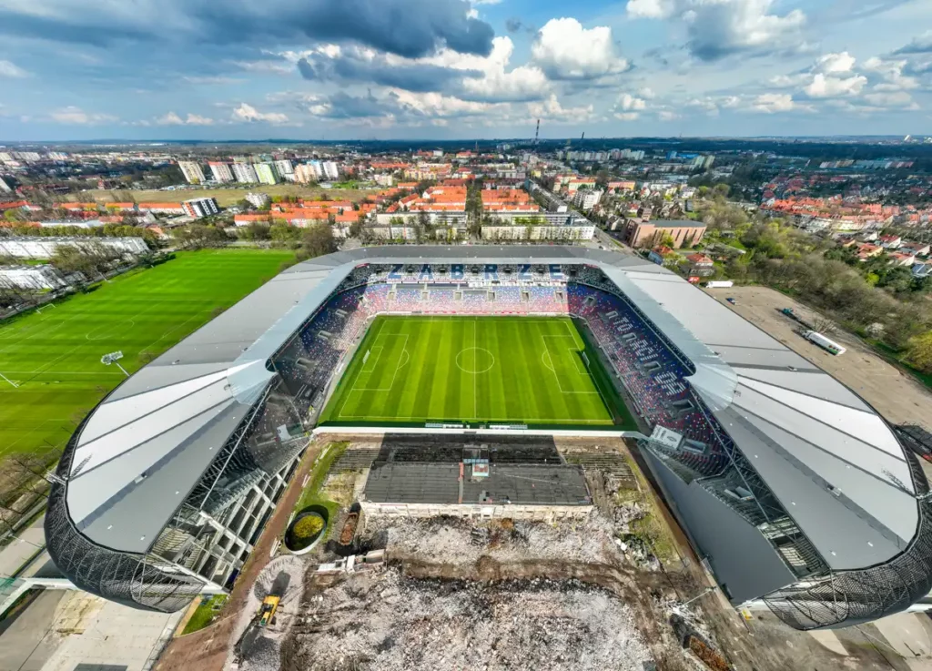 Stadion Górnika Zabrze z drona
