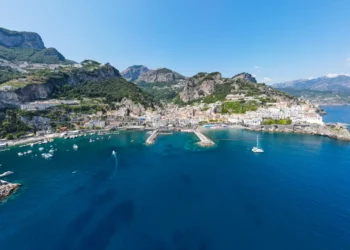 Amalfi widok od morza