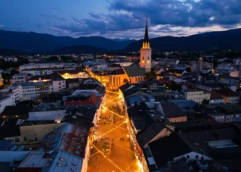Villach nocą